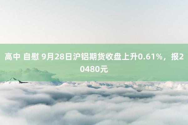 高中 自慰 9月28日沪铝期货收盘上升0.61%，报20480元