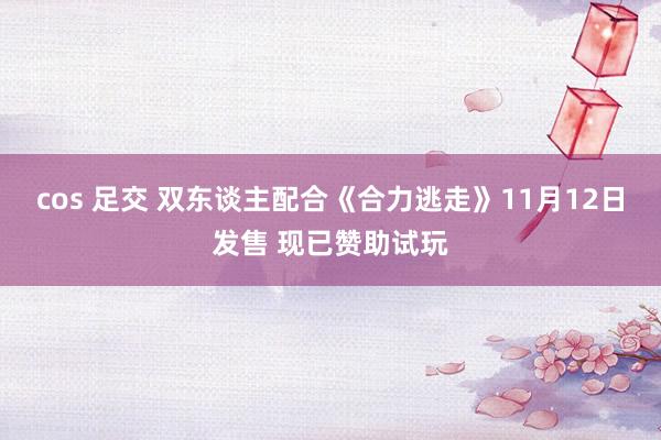 cos 足交 双东谈主配合《合力逃走》11月12日发售 现已赞助试玩