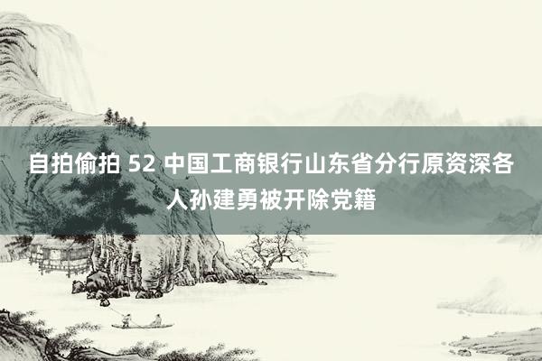 自拍偷拍 52 中国工商银行山东省分行原资深各人孙建勇被开除党籍