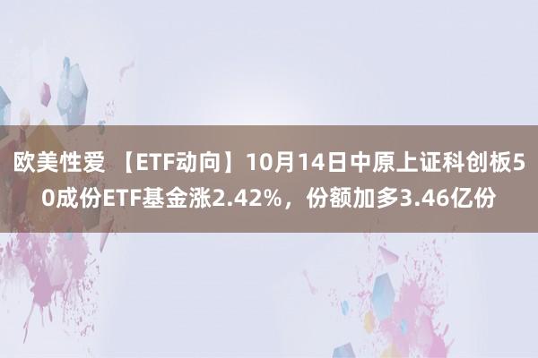 欧美性爱 【ETF动向】10月14日中原上证科创板50成份ETF基金涨2.42%，份额加多3.46亿份