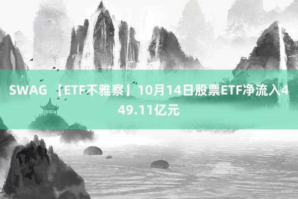 SWAG 【ETF不雅察】10月14日股票ETF净流入449.11亿元