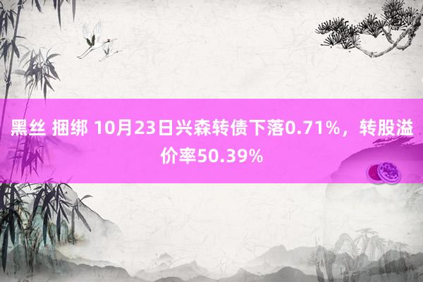 黑丝 捆绑 10月23日兴森转债下落0.71%，转股溢价率50.39%