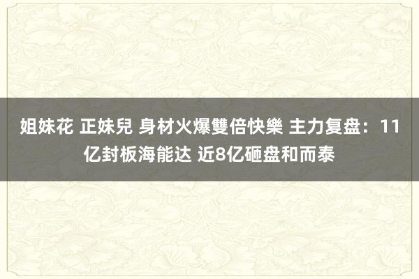 姐妹花 正妹兒 身材火爆雙倍快樂 主力复盘：11亿封板海能达 近8亿砸盘和而泰