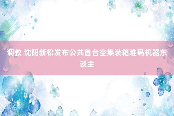 调教 沈阳新松发布公共首台空集装箱堆码机器东谈主