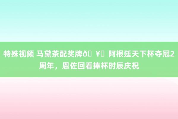 特殊视频 马黛茶配奖牌🥇阿根廷天下杯夺冠2周年，恩佐回看捧杯时辰庆祝