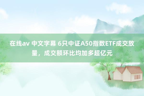 在线av 中文字幕 6只中证A50指数ETF成交放量，成交额环比均加多超亿元